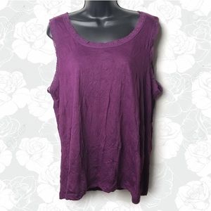 Kim Roger Scrunched Camisole Tank Top Women’s 1x